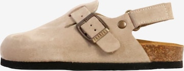 Pantoufle 'Leder-Pantoletten für Kinder von Plakton Blogg' Xti en beige : devant