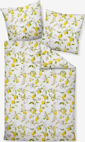 JANINE Duvet Cover in White: front