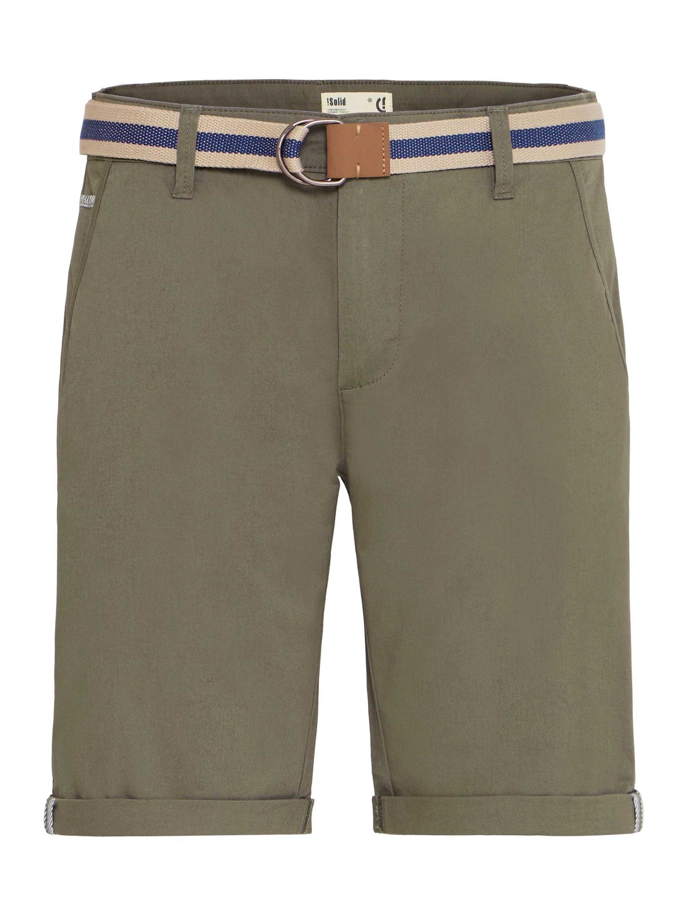 Pantalon chino 'Monty' !Solid en vert : devant