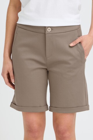 Fransa Regular Pants 'FRSHO' in Brown