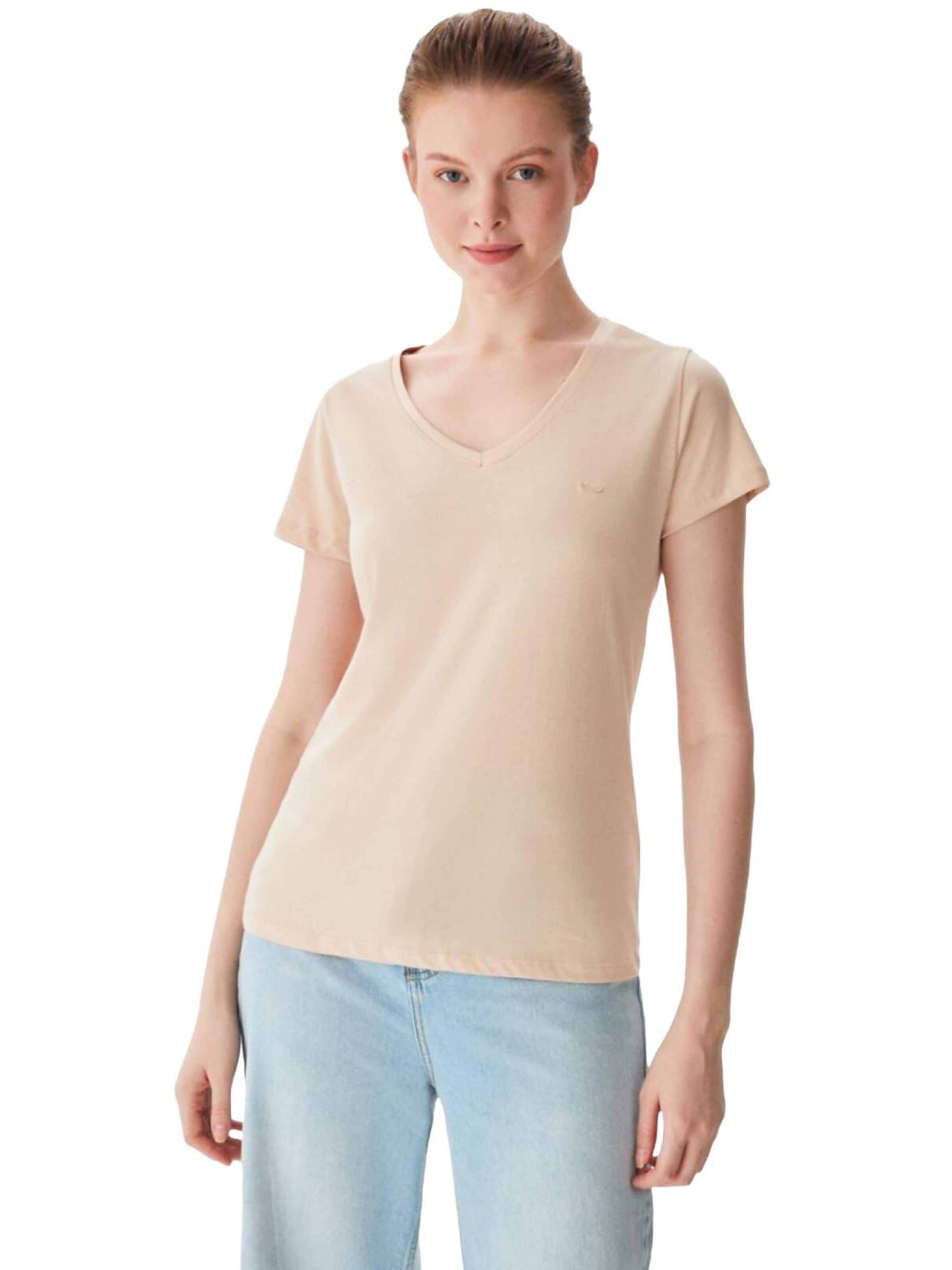 LTB Jeans Shirt in S in de kleur Lichtbeige, Productweergave