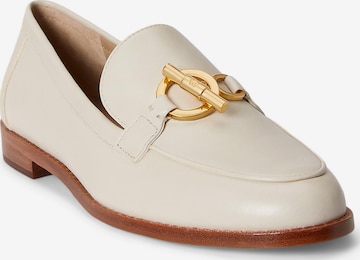 Lauren Ralph Lauren Пантофи 'BLAIKE' в бяло: отпред
