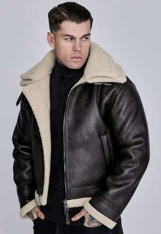 Veste d’hiver SikSilk en marron : devant