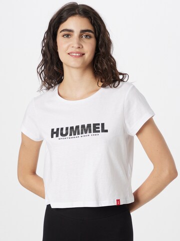 Hummel - Camiseta funcional 'Legacy' en blanco: frente