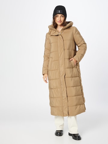 Y.A.S Winter coat in Beige: front