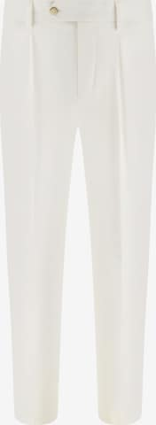 Boggi Milano Trousers with creases in White: front