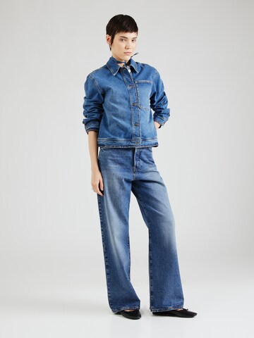 TOPSHOP Szeroka nogawka Jeansy w kolorze niebieski
