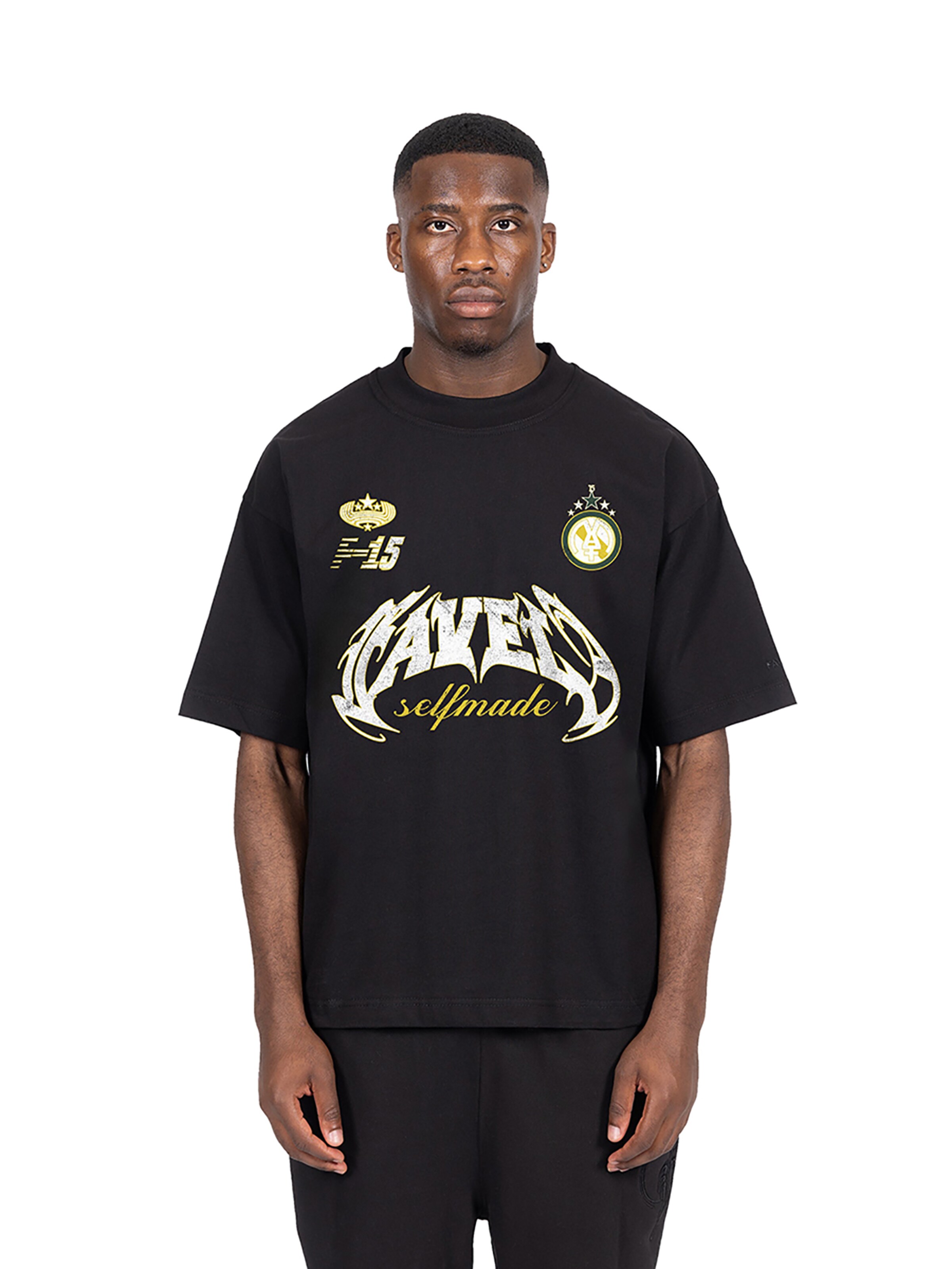 FAVELA Jersey 'Selfmade' in Black: front