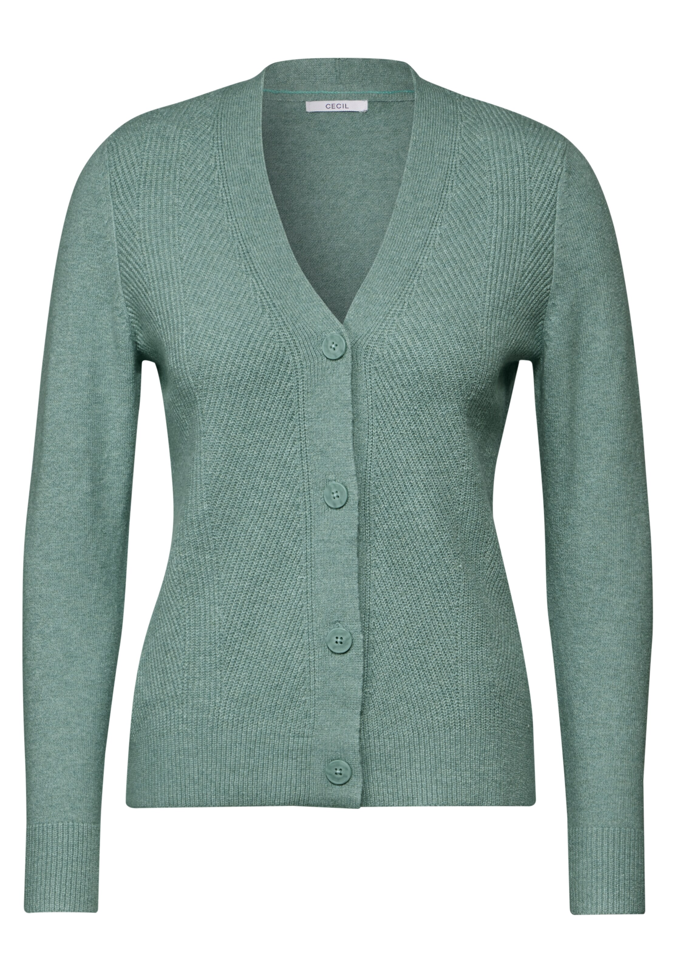 CECIL Strickjacke in Grün: Vorderseite