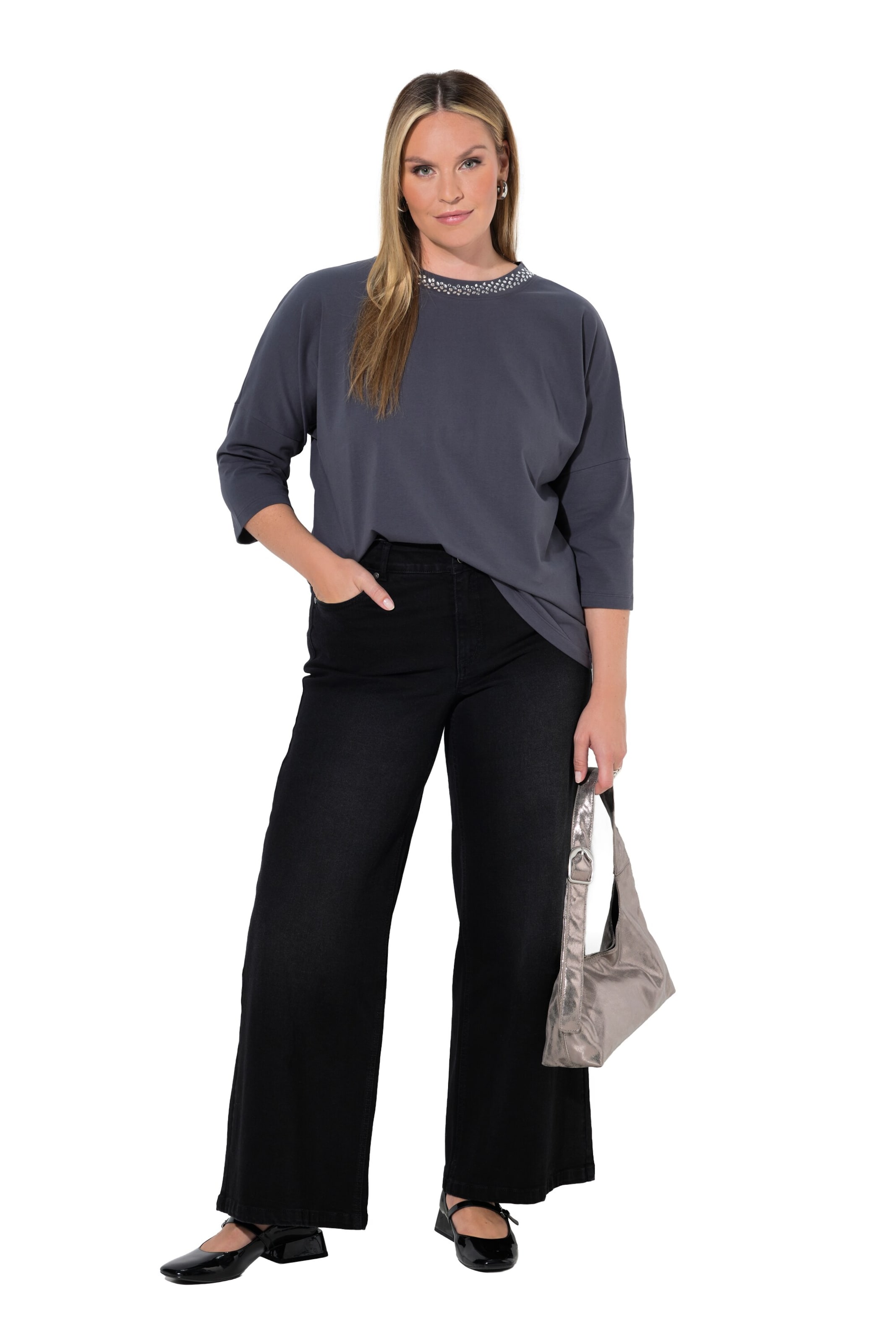 MIAMODA Regular Jeans in Zwart
