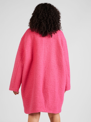 ONLY Carmakoma Between-Seasons Coat 'VALERIA' in Pink