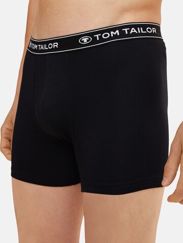 TOM TAILOR Boxer shorts in Black: front