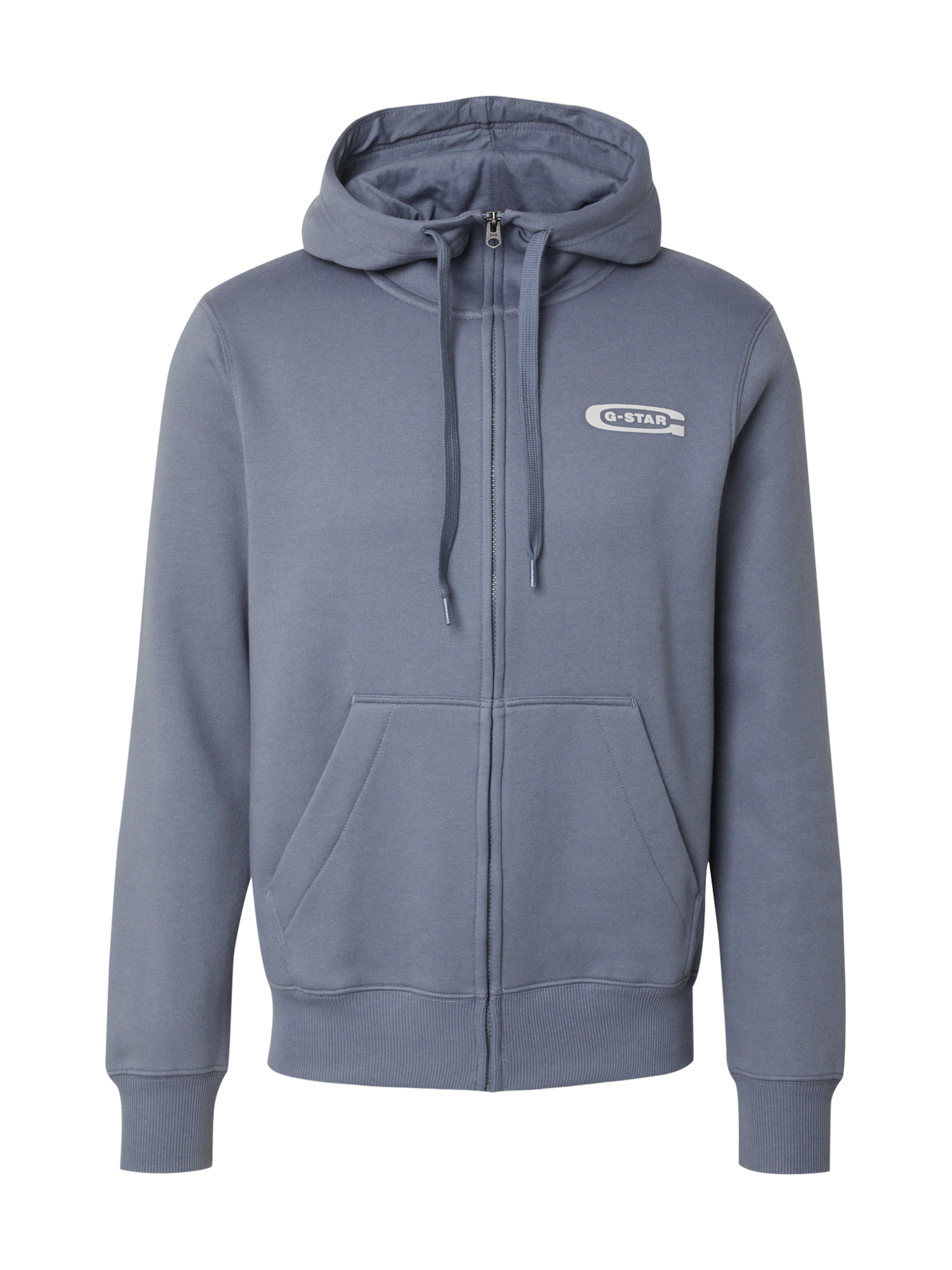 G-STAR - Sudadera con cremallera 'Old Skool' en gris: frente