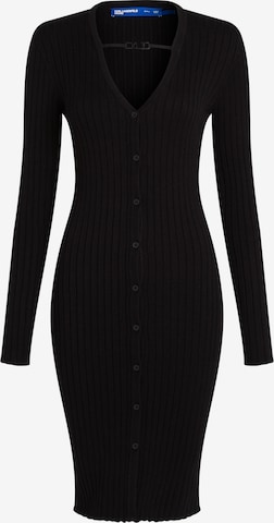 KARL LAGERFELD JEANSPletena haljina - crna boja: prednji dio