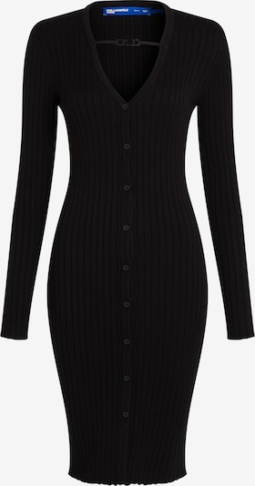 Rochie tricotat KARL LAGERFELD JEANS pe negru, Vizualizare produs
