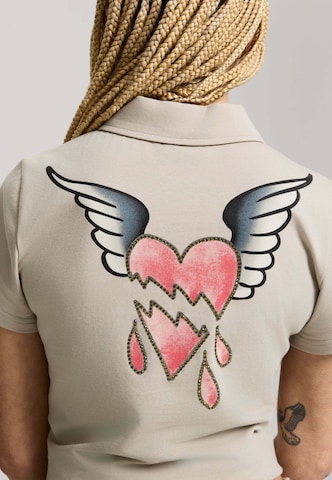 Ed Hardy Футболка 'Broken Heart' в Зеленый