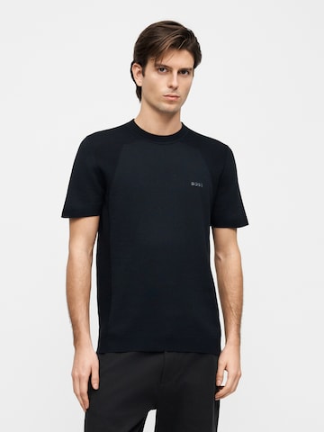 BOSS Свитер 'Momentum-Lite' в Синий: спереди