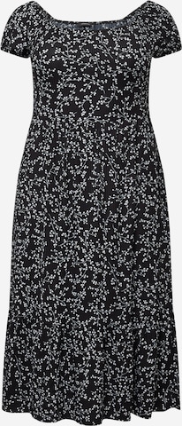 Trendyol CurveHaljina - crna boja: prednji dio