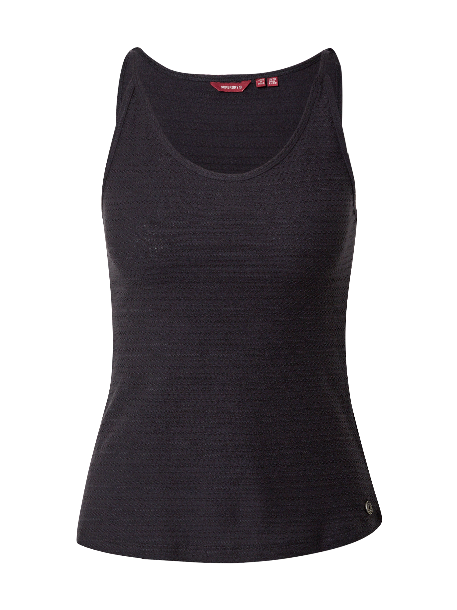Taglie comode Donna Superdry Top in Nero Taglie comode Donna Superdry Top in Nero