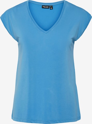 PIECES T-Shirt 'PCKAMALA' in Blau: Vorderseite