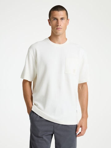 T-Shirt ' Boaz ' CHASIN' en blanc : devant