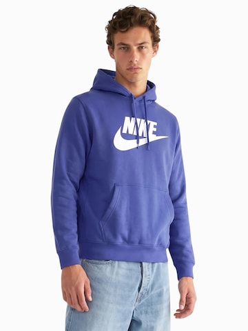Nike Sportswear Mikina 'CLUB' - Modrá: predná strana