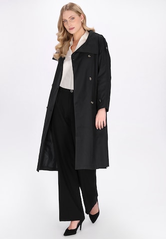 DreiMaster Klassik - Sobretudo meia-estação 'Classic' em preto