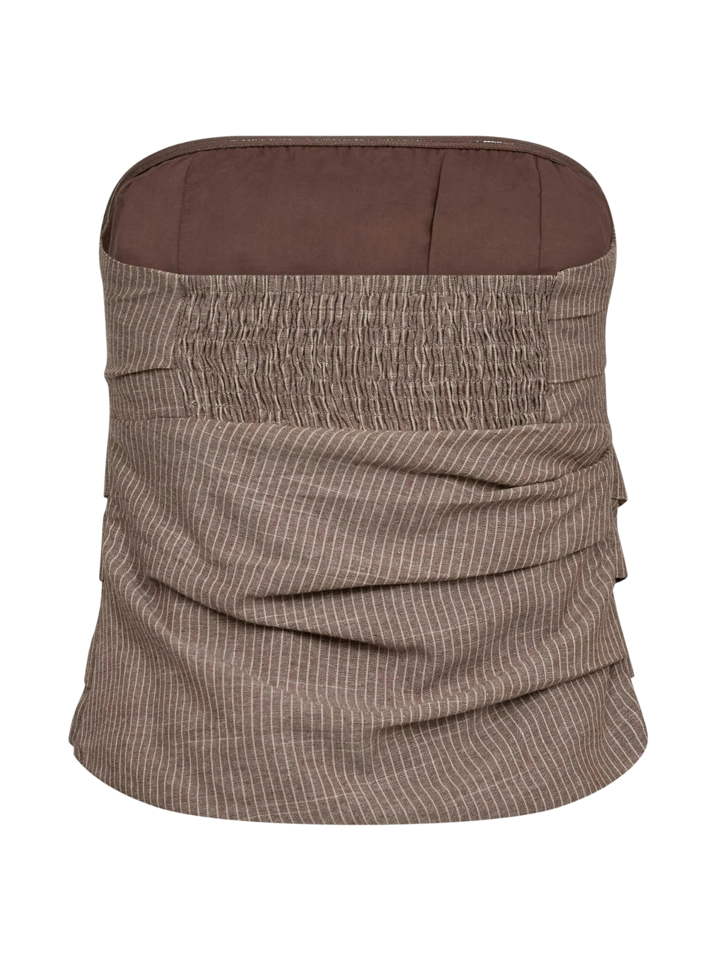 Haut ' Jiho ' co'couture en marron