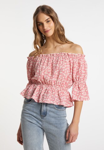 MYMO Blouse in Roze: voorkant