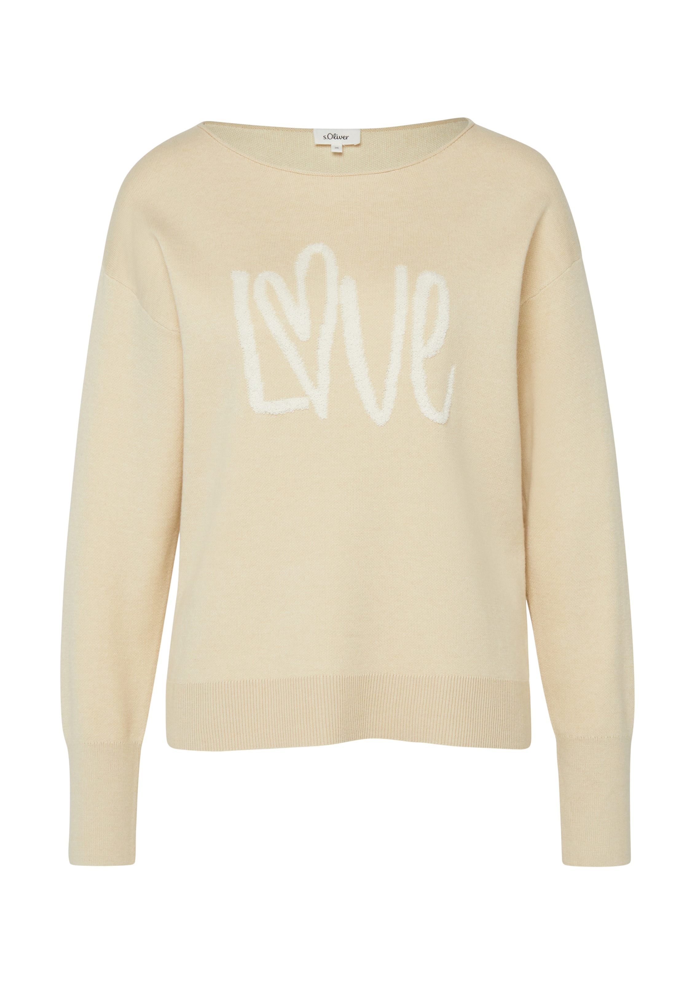 s.Oliver Pullover in Beige: Vorderseite
