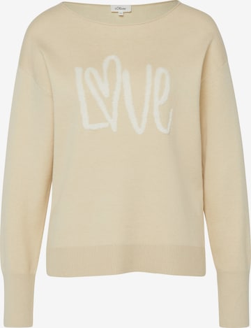 Pull-over s.Oliver en beige : devant