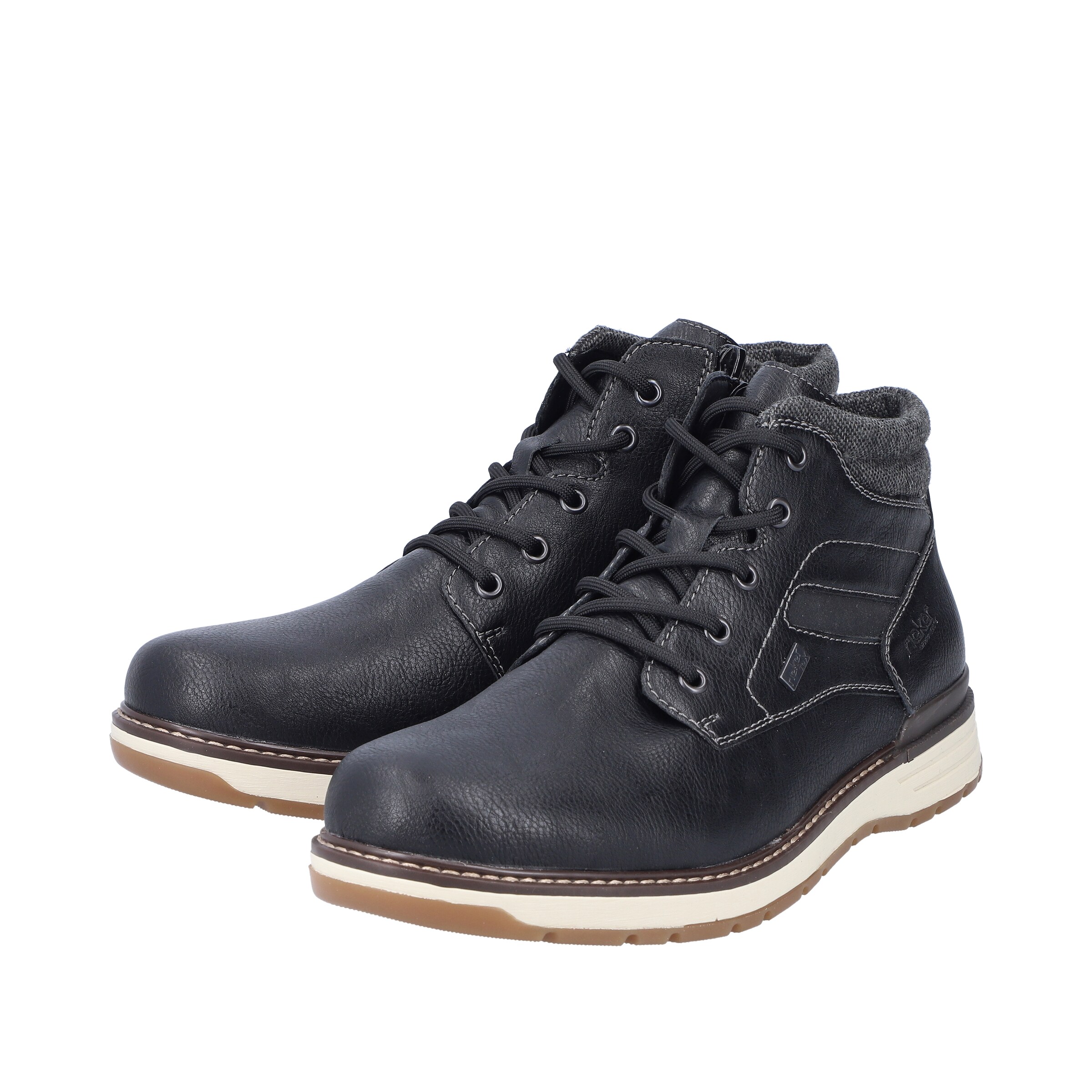 Rieker Schnürboots in Schwarz