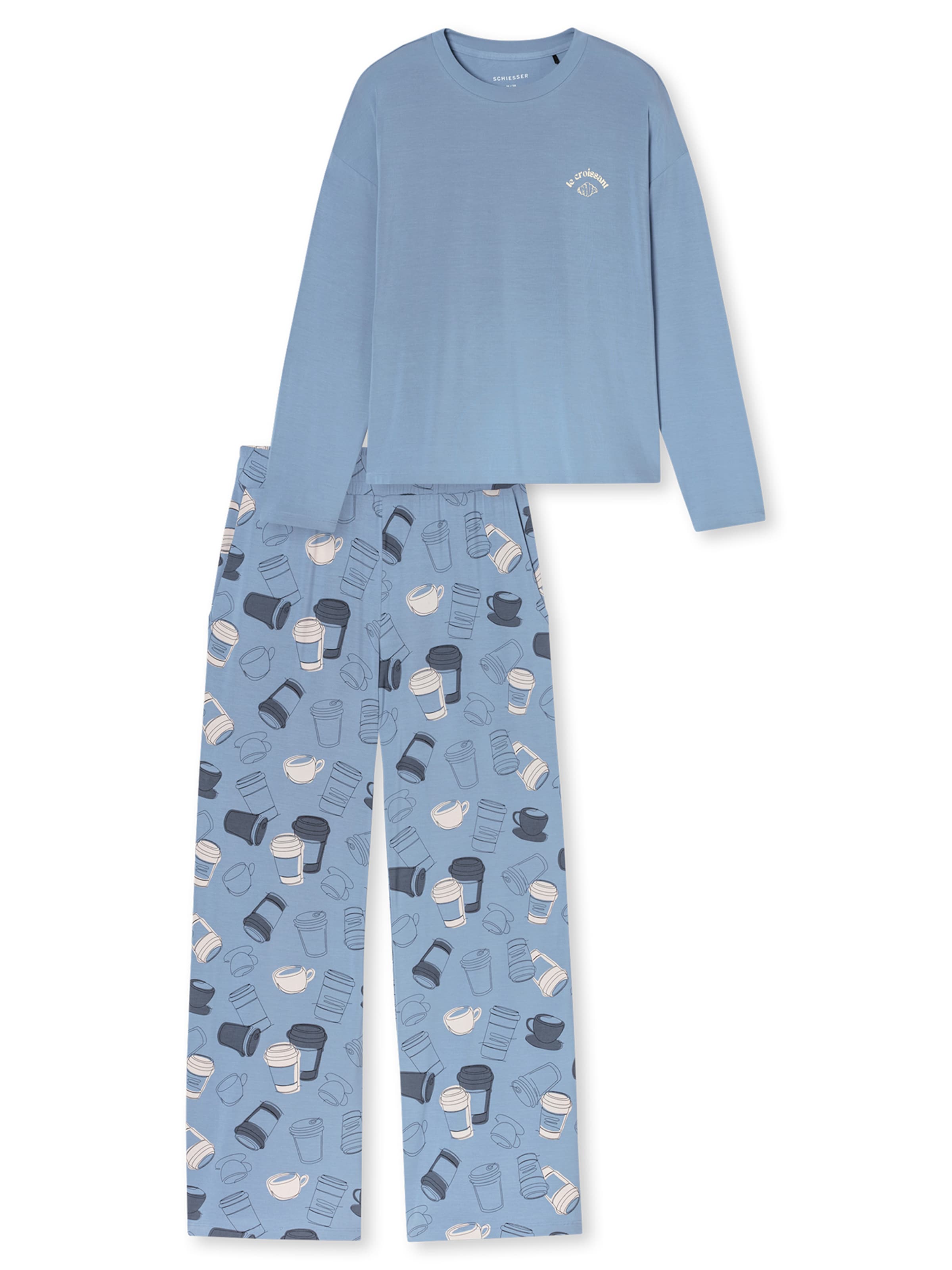 Pyjama ' Casual Fashion ' SCHIESSER en bleu : devant