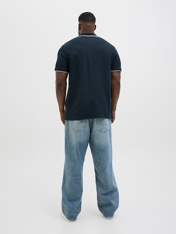 Jack & Jones Plus Poloshirt 'JJEAustin' in Schwarz