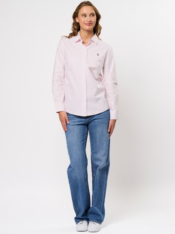 U.S. POLO ASSN. Blouse 'Gina' in Roze