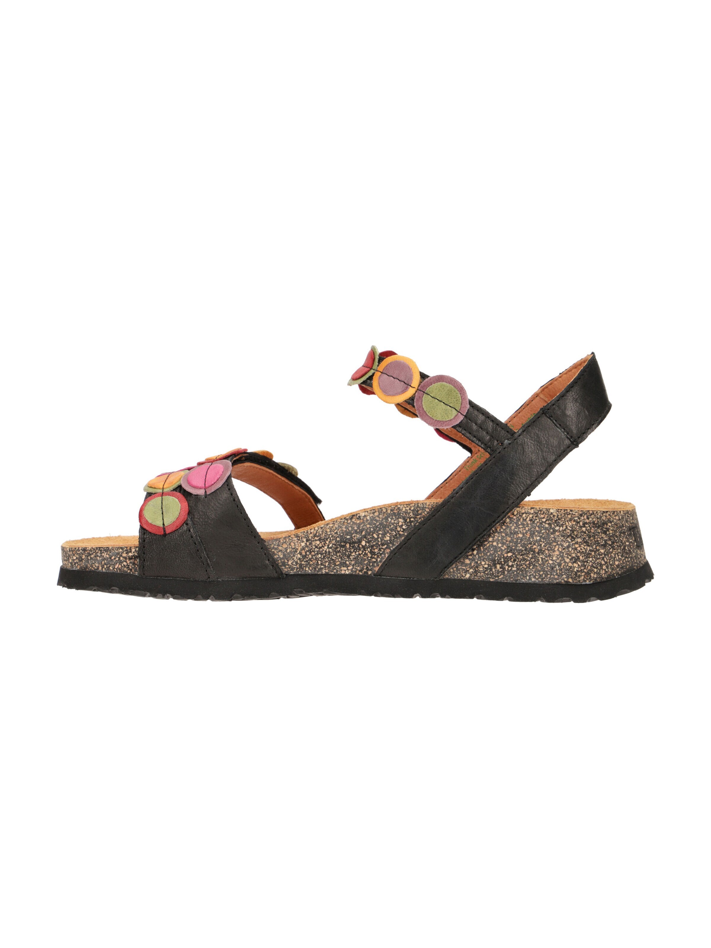 THINK! Sandals 'Think Koak Sandale schwarz bunte Punkte 322' in Black
