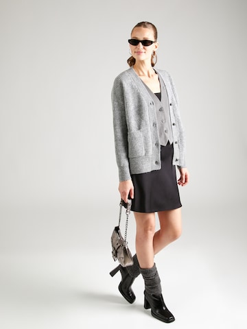 Le Temps Des Cerises Knit Cardigan 'HUNA' in Grey