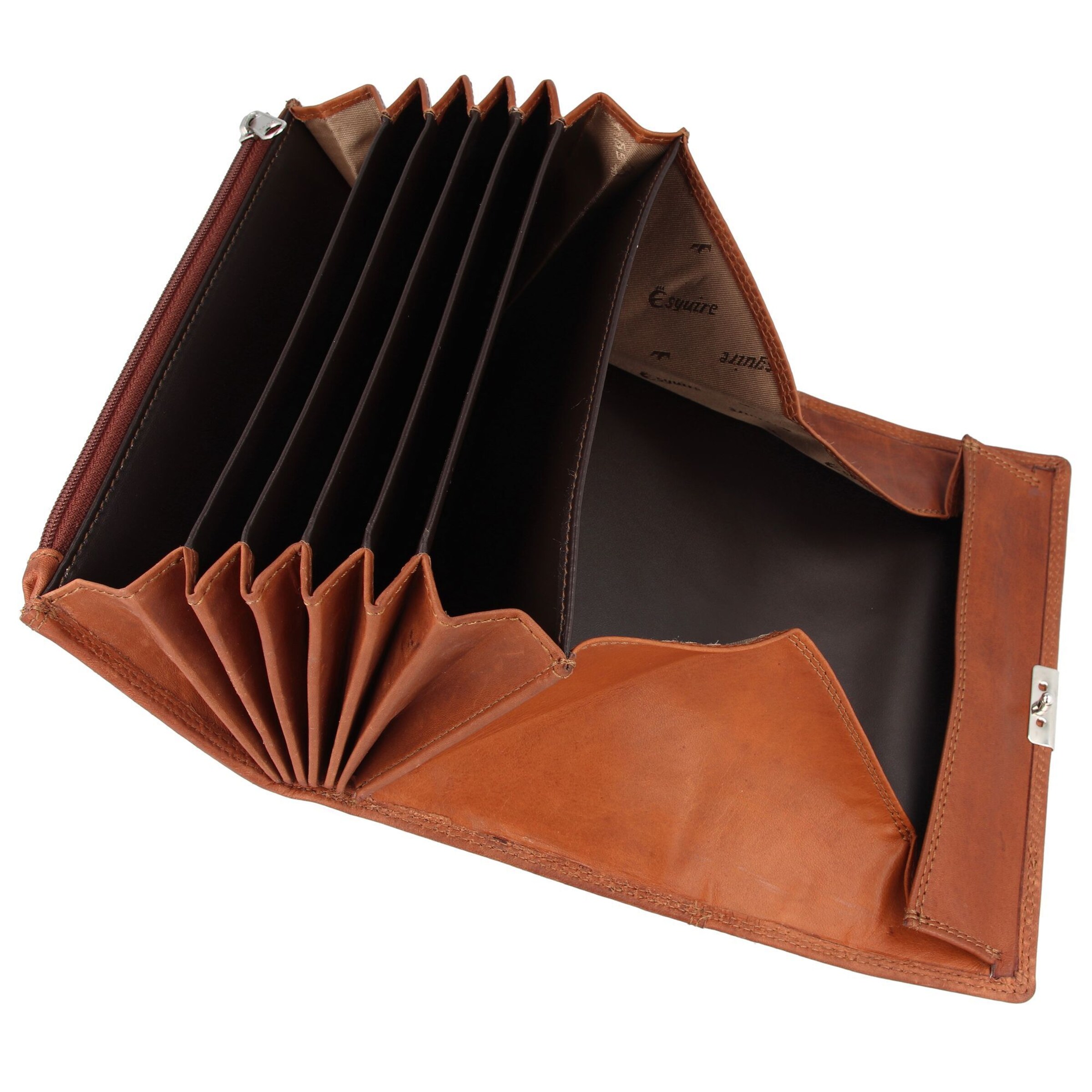 Esquire Portemonnee 'Dallas' in Bruin