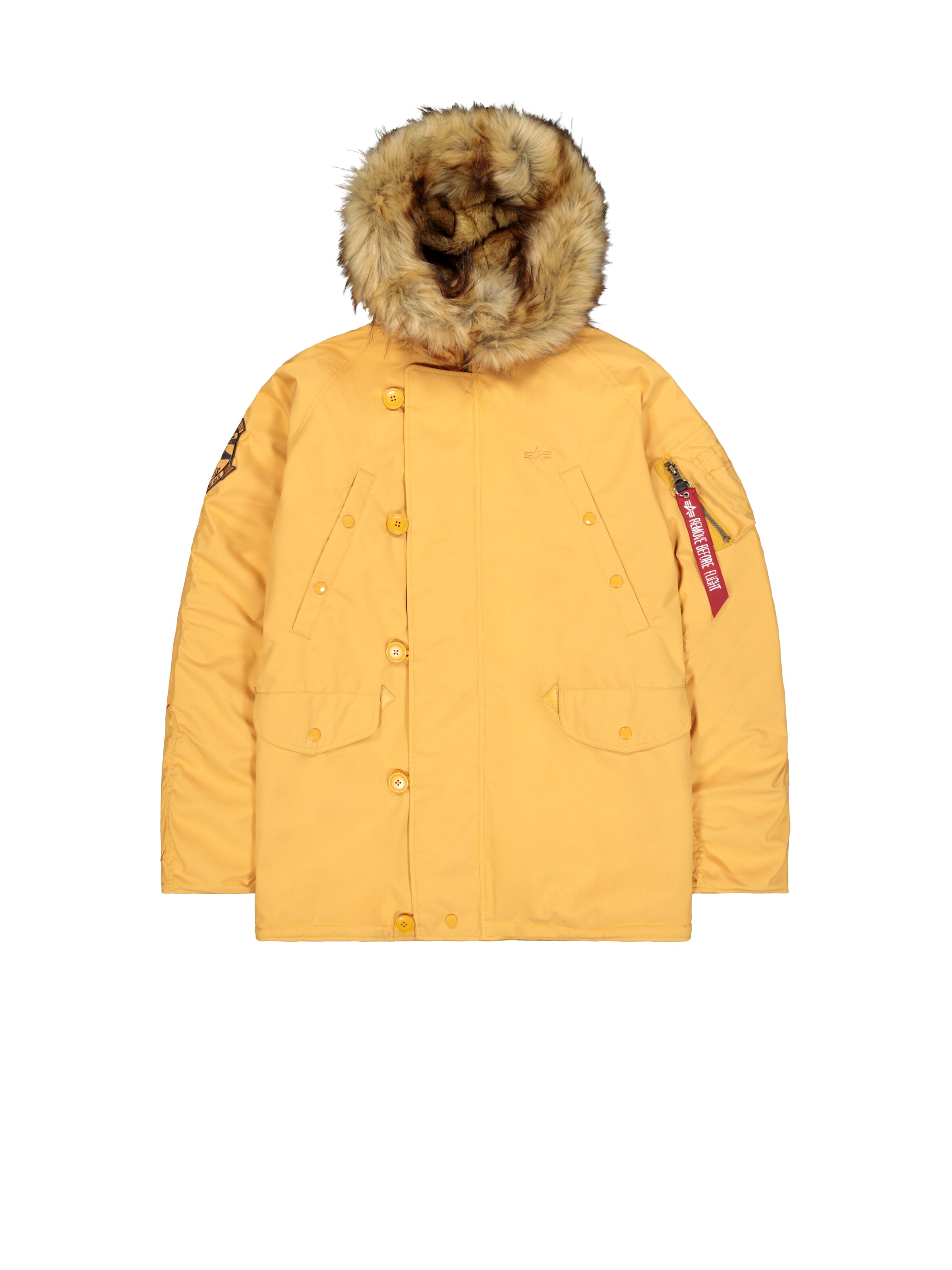 ALPHA INDUSTRIES Winter Jacket 'Explorer' in Beige: front