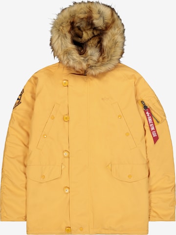 ALPHA INDUSTRIES Winter Jacket 'Explorer' in Beige: front