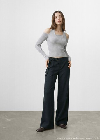 MANGO TEEN Wide leg Pants 'Inka' in Blue