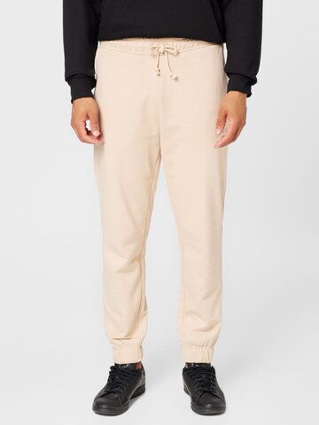 HUGO Tapered Trousers 'Dchard' in Beige: front