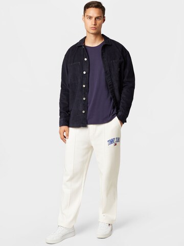 Loosefit Pantaloni de la Tommy Jeans pe alb