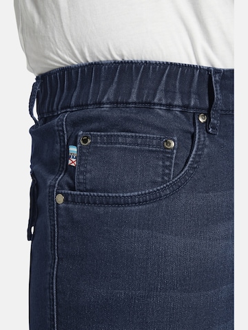 Loosefit Jeans cargo ' Arnor ' Jan Vanderstorm en bleu