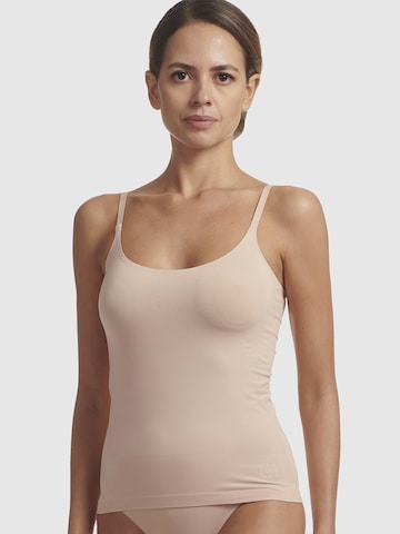 Haut ' Cropped Cami ' Wolford en beige : devant