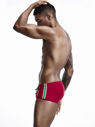 SEOBEAN Swim Trunks in Red