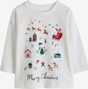 T-Shirt Next en blanc : devant