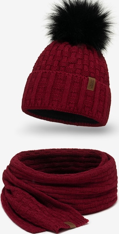 Bonnet '7015 Set' Vivisence en rouge : devant