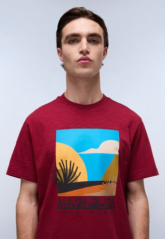 NAPAPIJRI T-shirt 'S-Arbia' i röd
