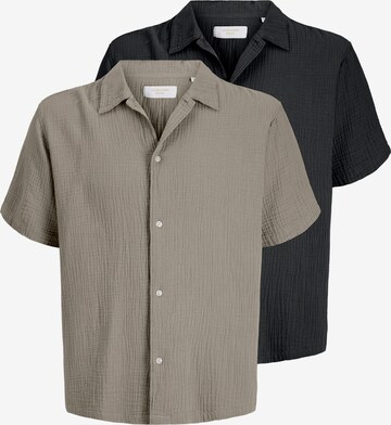 JACK & JONES Overhemd 'JORNANTUCKET' in Beige: voorkant